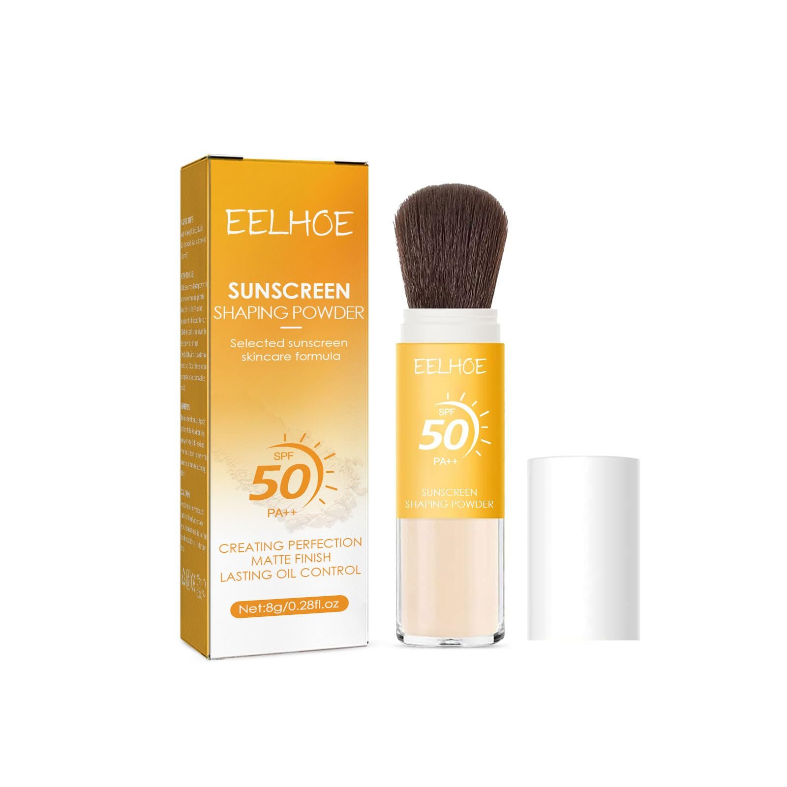 Пудра Солнцезащитная минеральная SPF 50 Матирующая для контроля жирности С кистью (1 шт.), фото №1