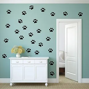 Наклейки на стіну kleb-Drauf 35 Paws глянцеві Grey synthetic.ua - Фото 1