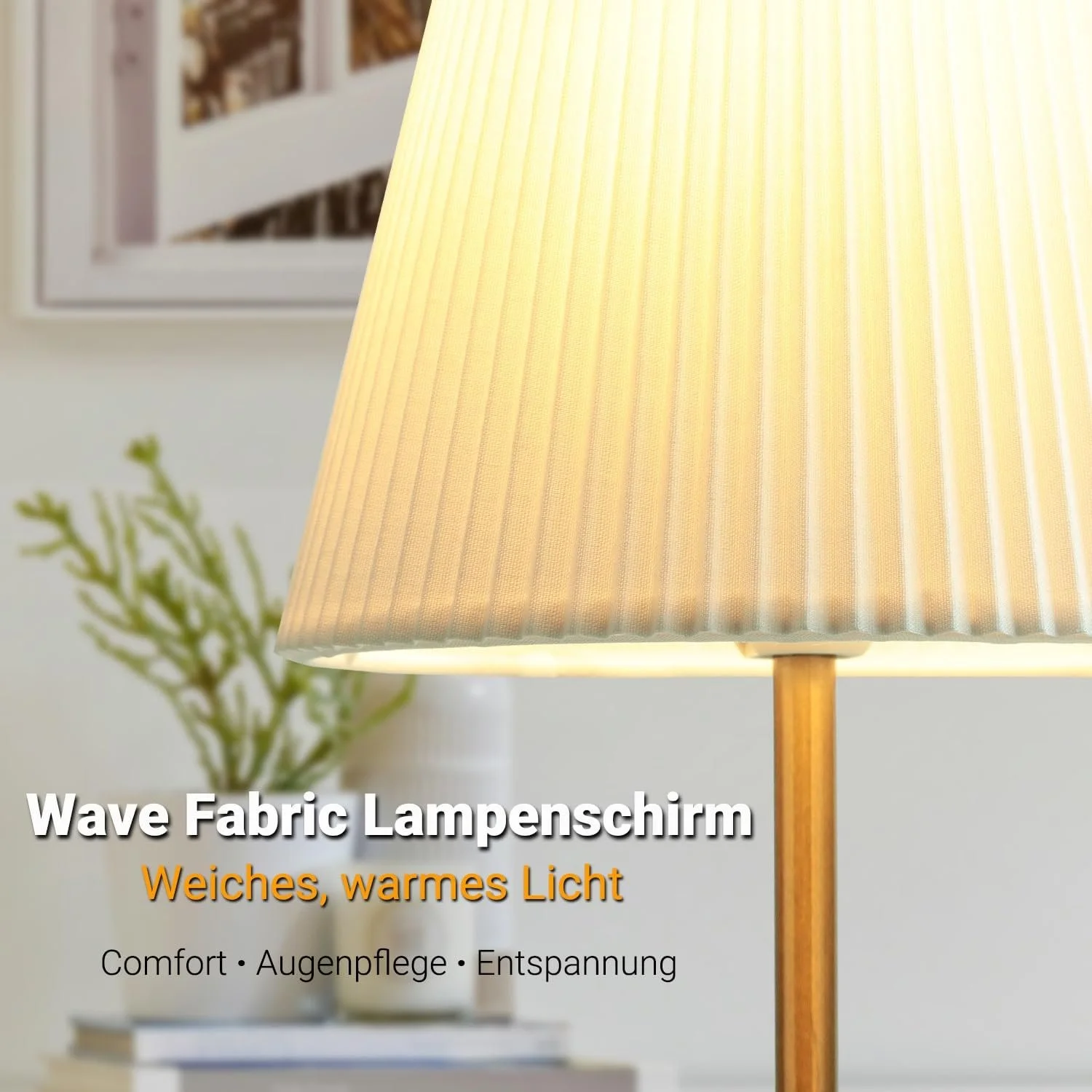 Бездротова настільна лампа Диммована Сенсорна 5000 мАг 38 см з тканинним абажуром, фото №4