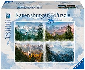 Пазл Ravensburger 16137 Fairy Tale Castle in 4 Seasons 18000 элементов от 14 лет synthetic.ua - Фото 1