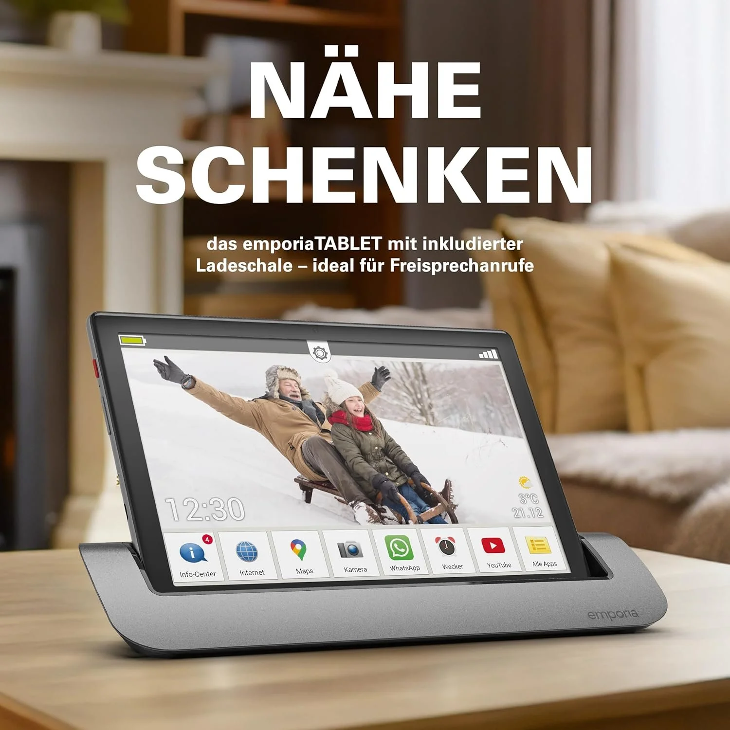 Планшет 10.1" Full HD Emporia TAB1 4/32GB 4G 1-SIM 8 ядер Android 11 5000 mAh Сірий, фото №3