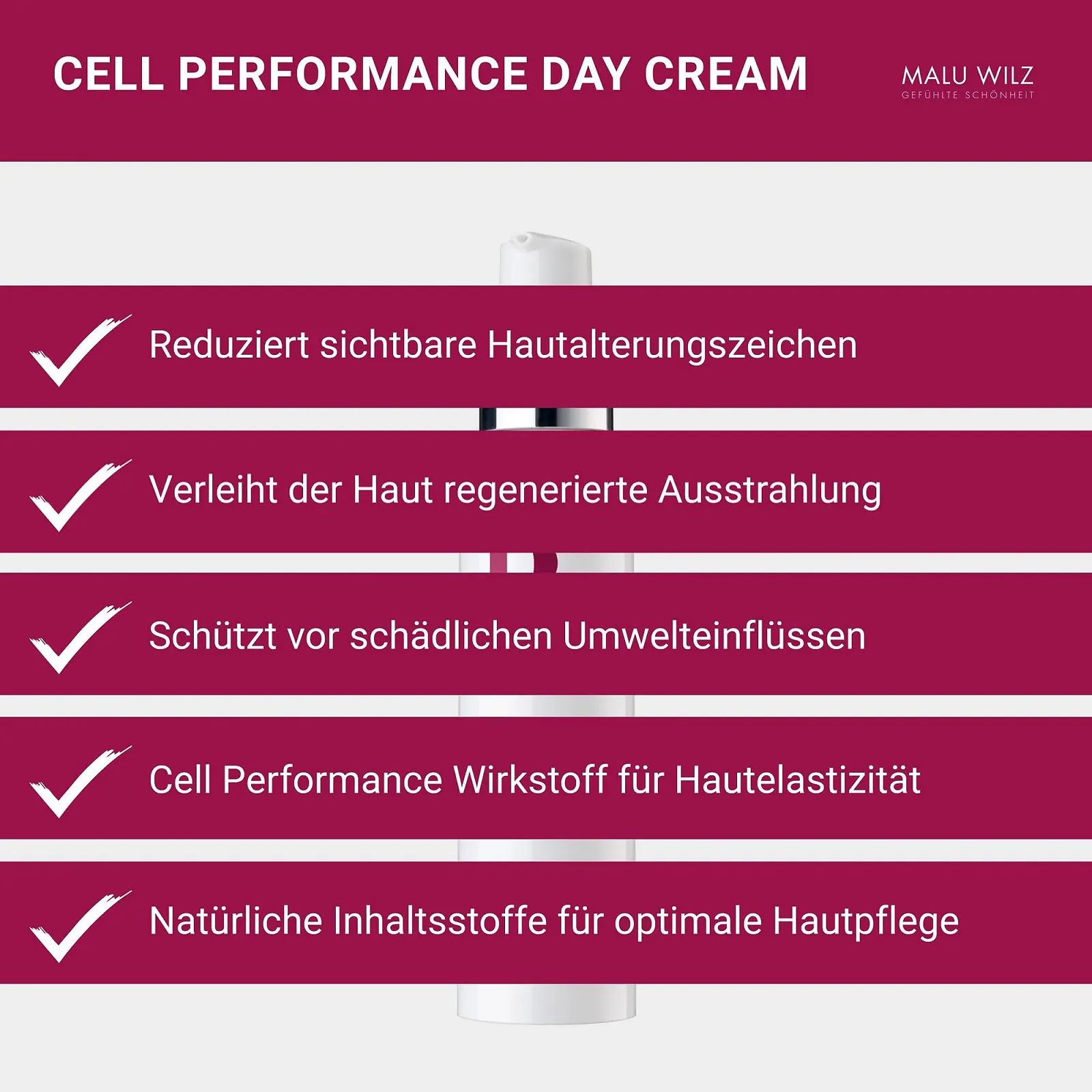 Денний крем Malu Wilz Premium Aging Cell Performance для сухої шкіри 50 мл, фото №4