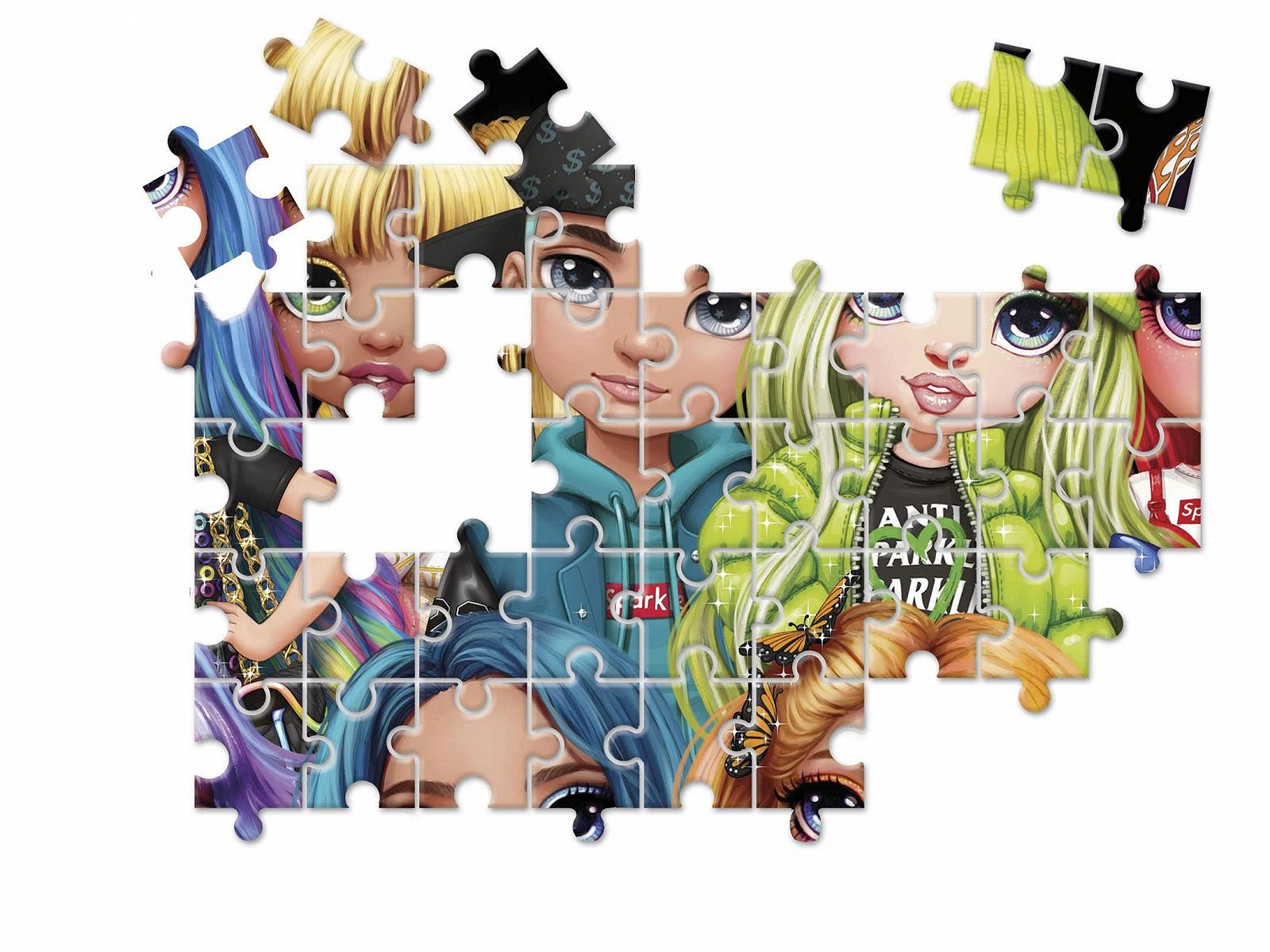 Пазл Clementoni Supercolor 20273 10 In 1 Rainbow High (3x18, 4x30, 2x48 и 1x60 деталей) для детей от 4 лет, фото №4