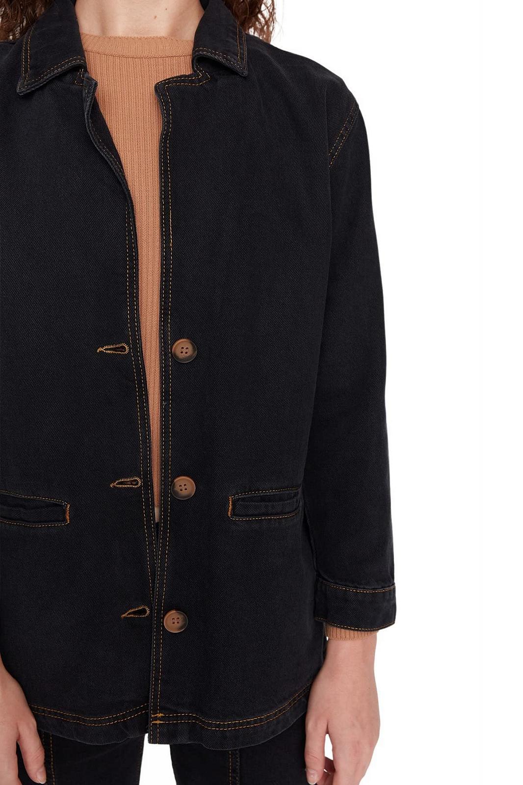 Куртка TRENDYOL Regular Basic Однотонный, фото №4