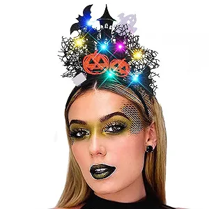 Хэллоуин Обруч для волос Reaky LED synthetic.ua - Фото 1