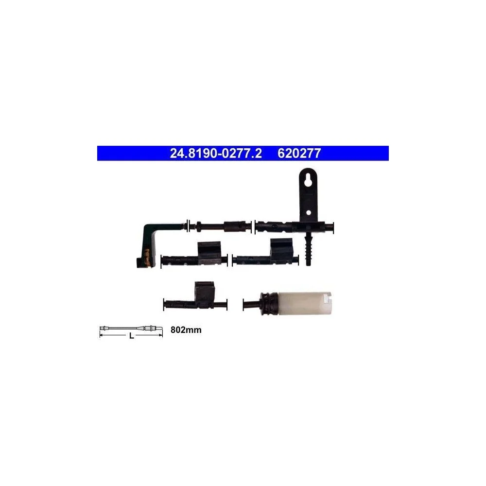 Датчик износа тормозных колодок ATE 24.8190-0277.2 для MINI передний мост, фото №1