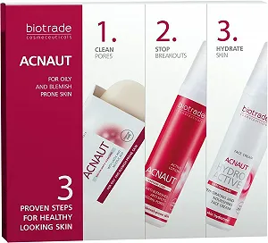 Набір для догляду за проблемною шкірою Biotrade 3 Easy Levels: Здорове обличчя без акне, прищів та чорних цяток - Фото 1