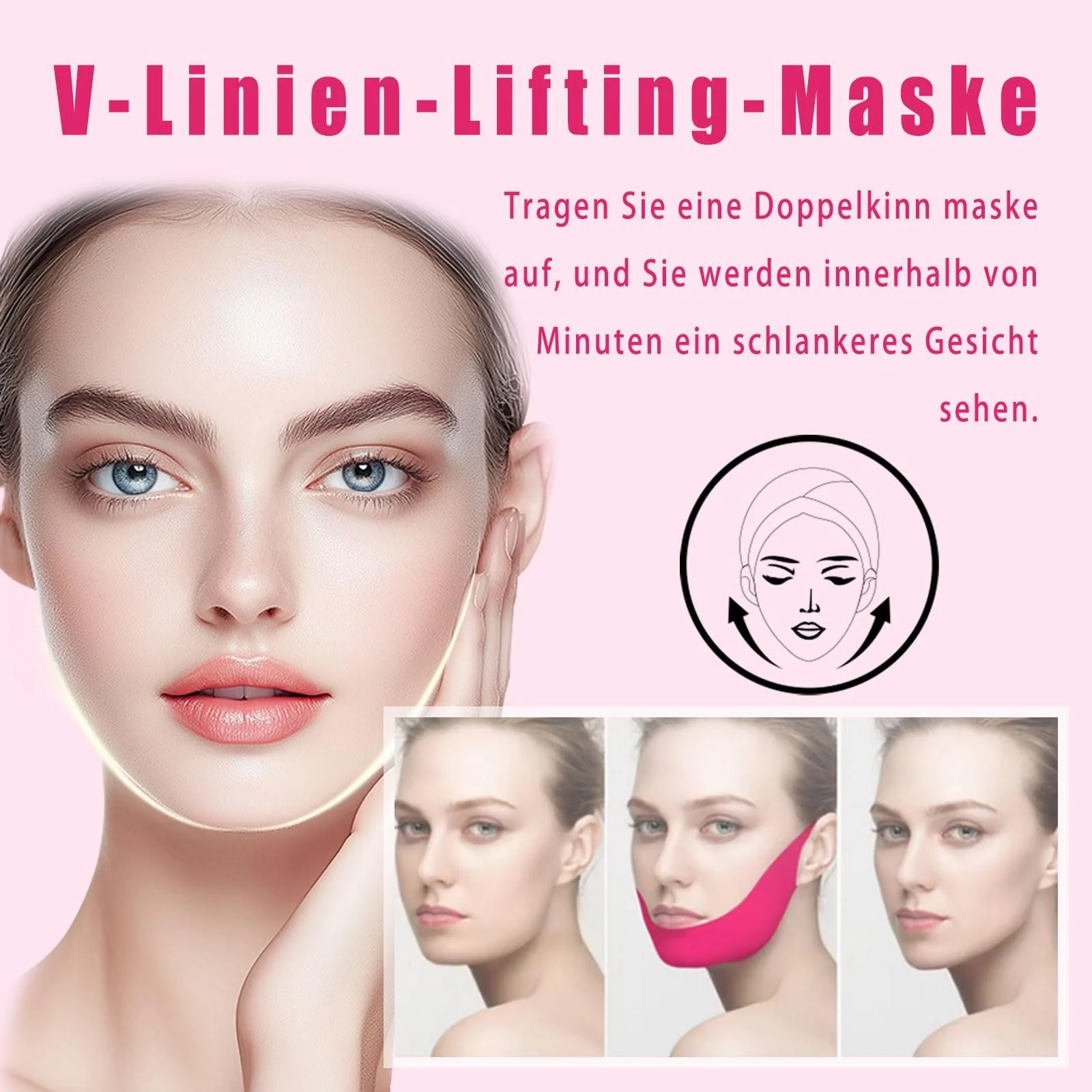 Маска для обличчя Altherona для видалення подвійного підборіддя, фото №3