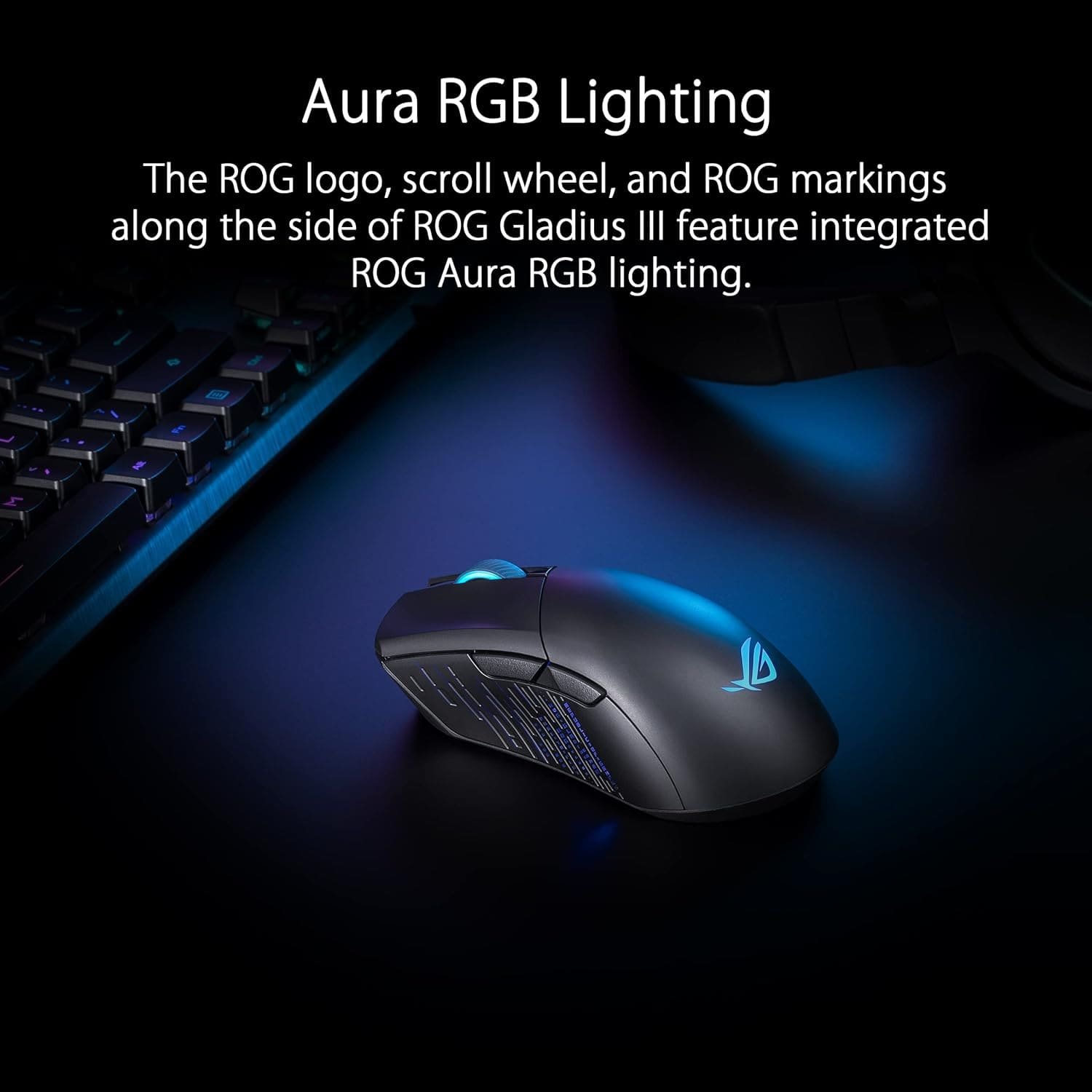 Безпровідна мишка Asus ROG Gladius III P706 / 19 000 DPI / 6 кнопок / Bluetooth / Чорна, фото №8