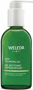 Гель для глибокого очищення WELEDA Organic Натуральна косметика для обличчя для глибокого очищення пор з алое вера та водою гамамелісу, видаляє надлишки шкірного сала та макіяж для природного сяйва (Веганський, 150 мл) - Фото 1