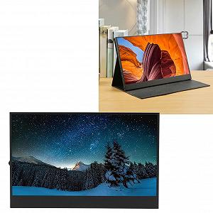 Монитор Portable 13.3 дюйма HDR USB C Full HD 1080P IPS Дисплей изображения Черный - Фото 1