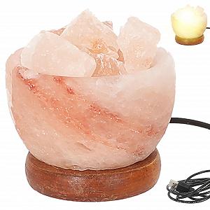 Солевая лампа Cepewa LED Гималайская соль USB-A MDF 9 см - Фото 1