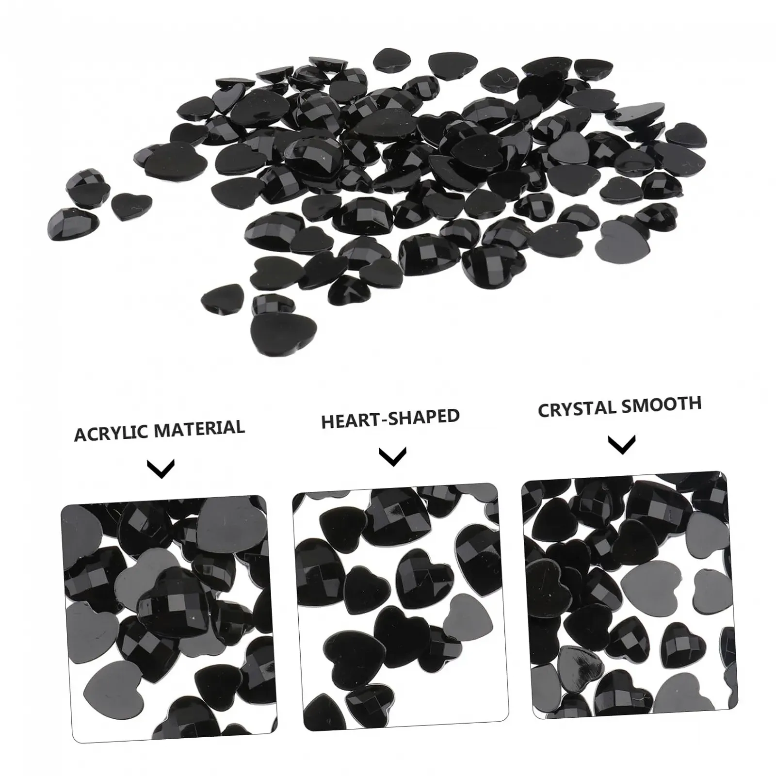 Прикраса для нігтів Серце,, фото №5