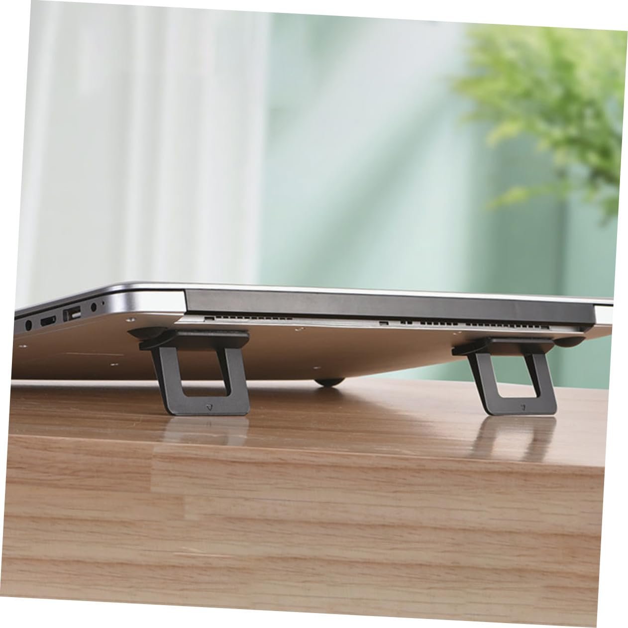 Подставка для ноутбука Toddmomy складная из PC материала, эргономичная подставка для ноутбука с улучшенной циркуляцией воздуха, стабильная треугольная структура, портативная и компактная для стола, фото №7 Подставка для ноутбука Toddmomy складная из PC материала, эргономичная подставка для ноутбука с улучшенной циркуляцией воздуха, стабильная треугольная структура, портативная и компактная для стола, фото №7