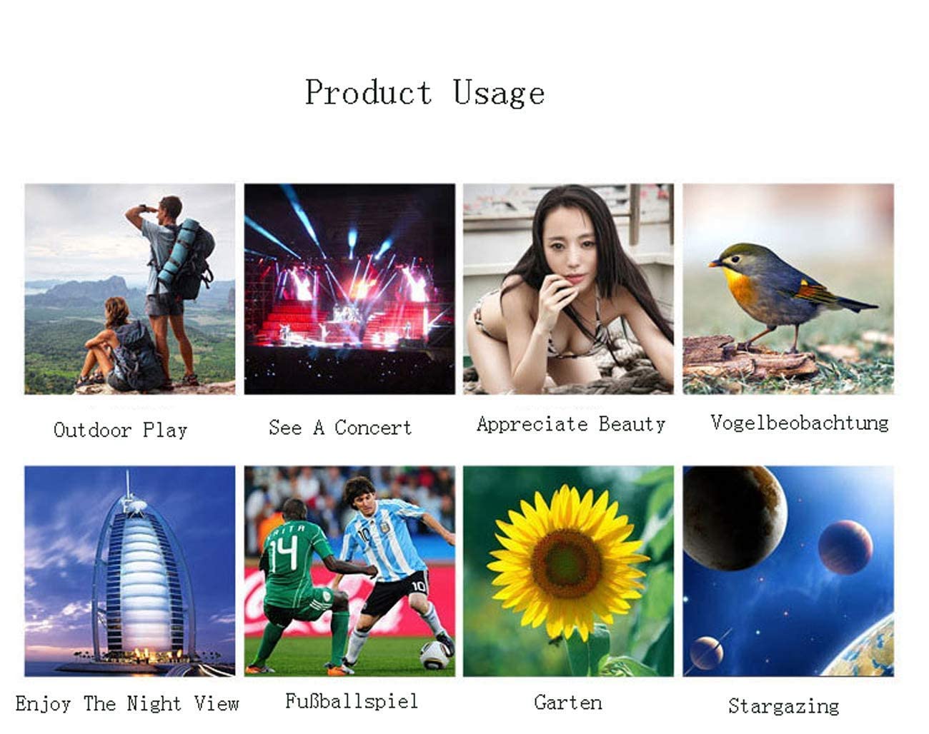 Бінокль Generic 8x40 водонепроникний портативний, фото №3