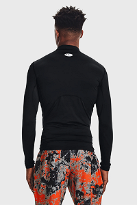 Футболка с длинным рукавом Under Armour CG Armour Comp Mock 1366072-001 Черный XL synthetic.ua - Фото 1