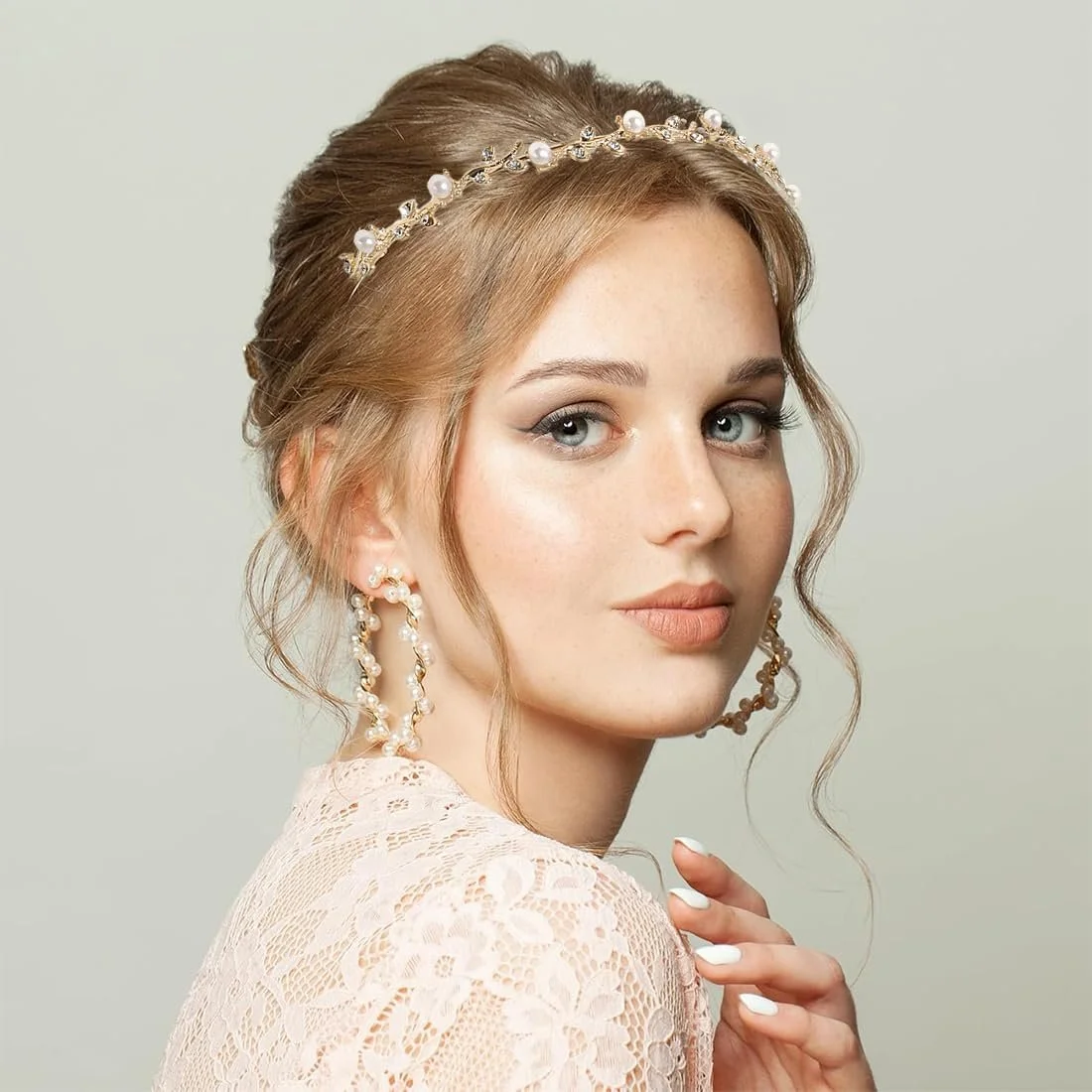 Набір з 2 весільних обручів для волосся, фото №5