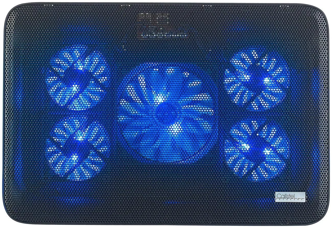 Охладитель для ноутбука Callstel до 43,2 см (17 дюймов) 5 вентиляторов 1800 об/мин, фото №1