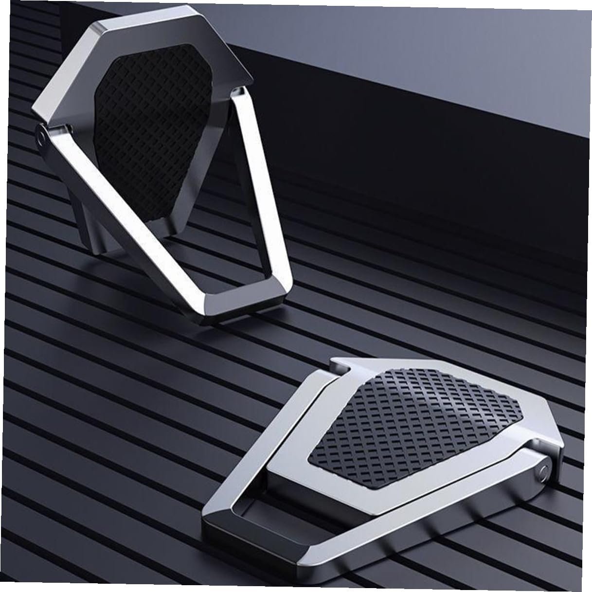 Подставка для ноутбука, портативная, невидимая, цинковый сплав, эргономичная, складная, мини охлаждающая подкладка, 4 шт., фото №6