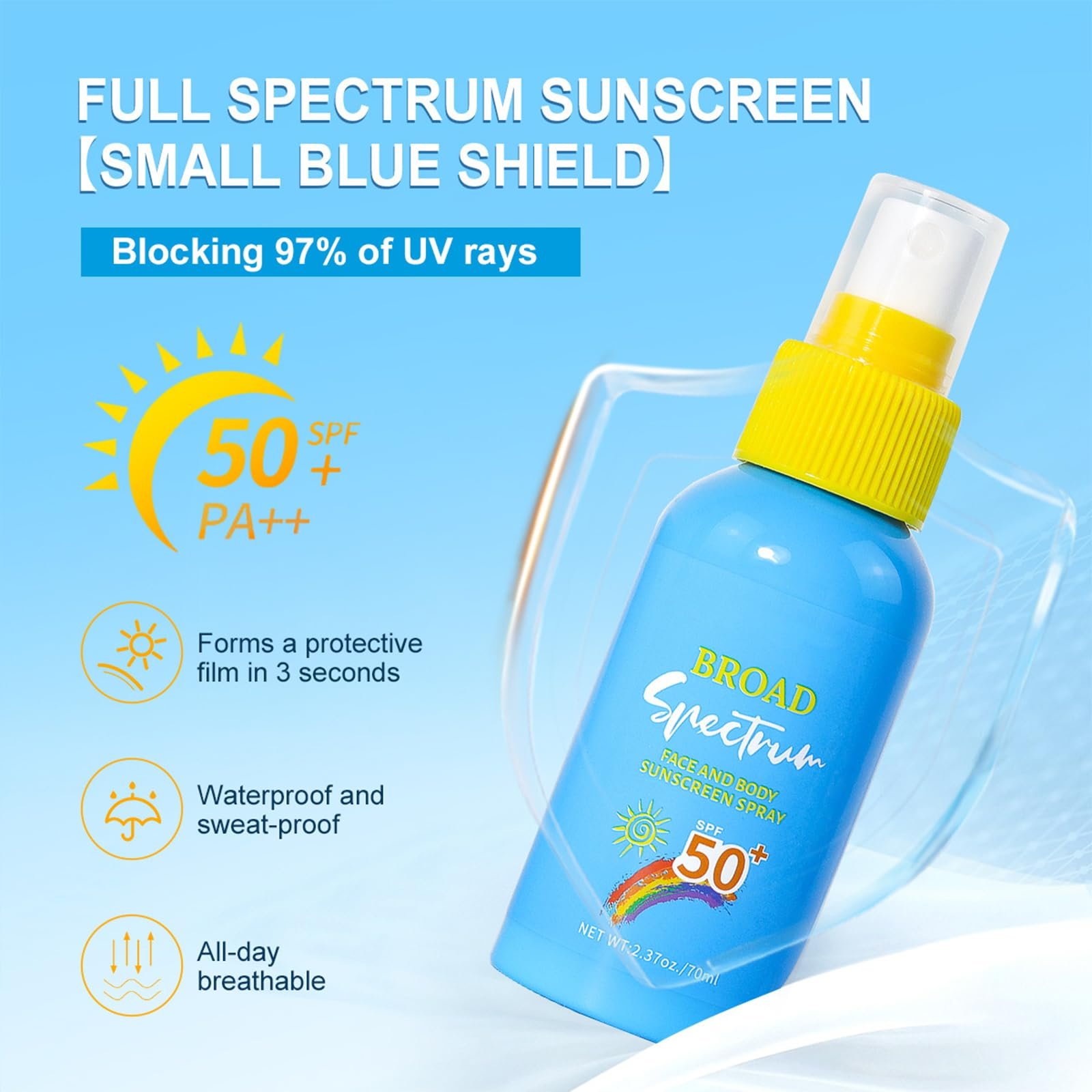 Молочко солнцезащитное SPF 50+ увлажняющее, фото №2