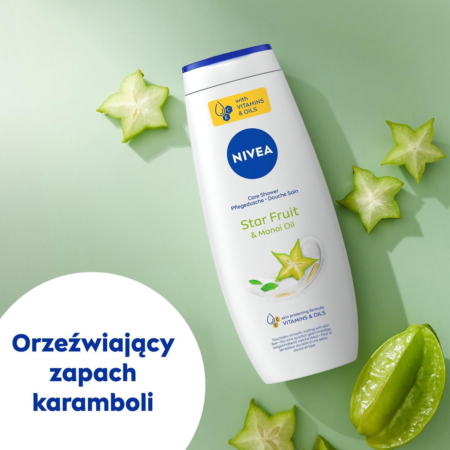 Гель для душа NIVEA Starfruit & Monoi Oil 500 мл, фото №2
