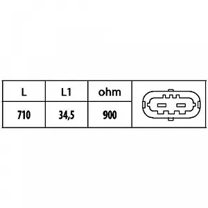 Датчик імпульсів колінвала HELLA 6PU 009 146-631 для ALFA ROMEO FIAT LANCIA synthetic.ua - Фото 1