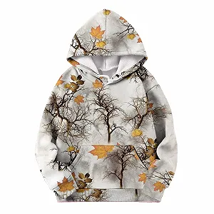 Худі для дівчинки, Модний, Повсякденний, З принтом, З кишенею, З довгими рукавами, Спортивне synthetic.ua - Фото 1