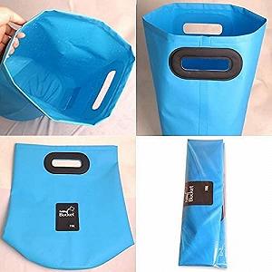 Раковина XCC Outdoor портативная складная PVC ведро складное, емкость: 15 л (темно-синий) synthetic.ua - Фото 1