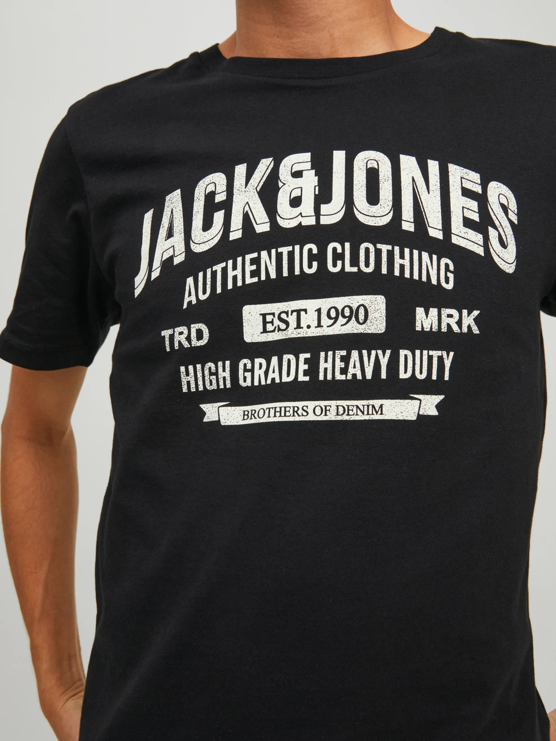 Футболка Jack&Jones JEANS TEE SS O-NECK NOOS 22/23 12210949 Чёрный M, фото №4
