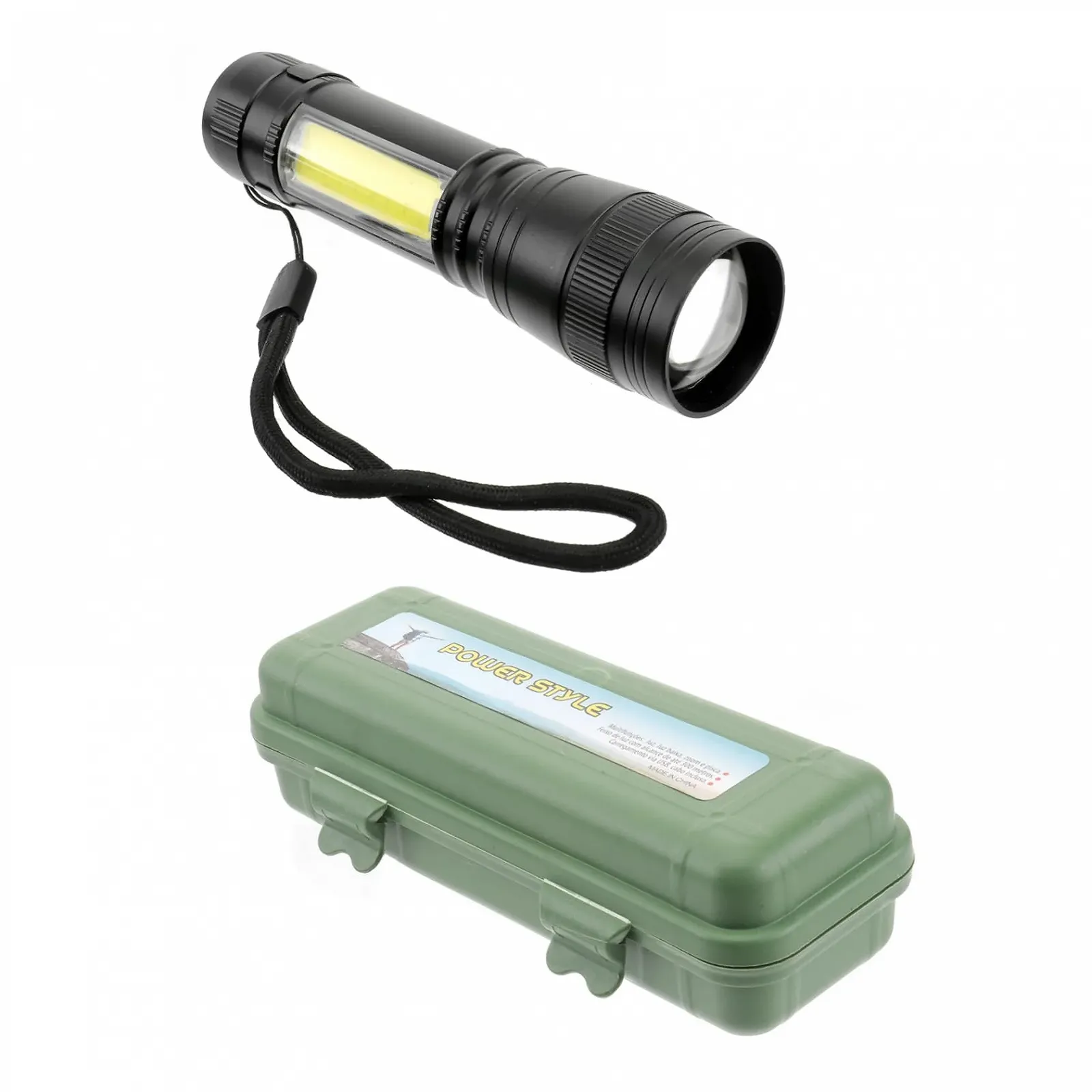 Ліхтар Homsfou Акумуляторний USB З режимами освітлення Портативний Сильний для активного відпочинку, як-от кемпінг і надзвичайні ситуації Чорний, фото №1 Ліхтар Homsfou Акумуляторний USB З режимами освітлення Портативний Сильний для активного відпочинку, як-от кемпінг і надзвичайні ситуації Чорний, фото №1