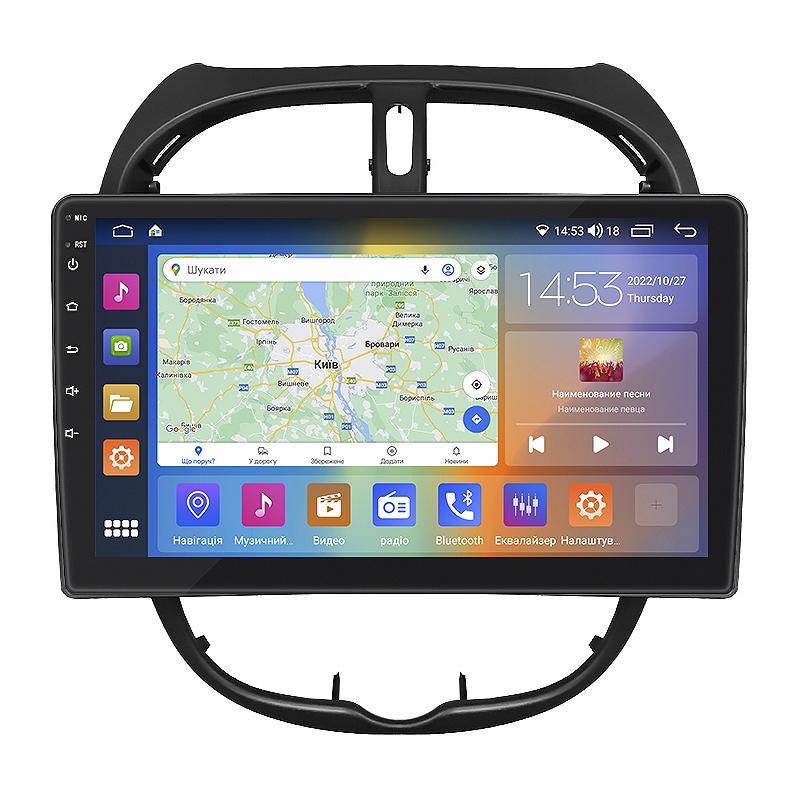 Штатна магнітола Lesko для Peugeot 206 1998-2012 екран 9 4/64Gb CarPlay 4G Wi-Fi GPS Prime, фото №1