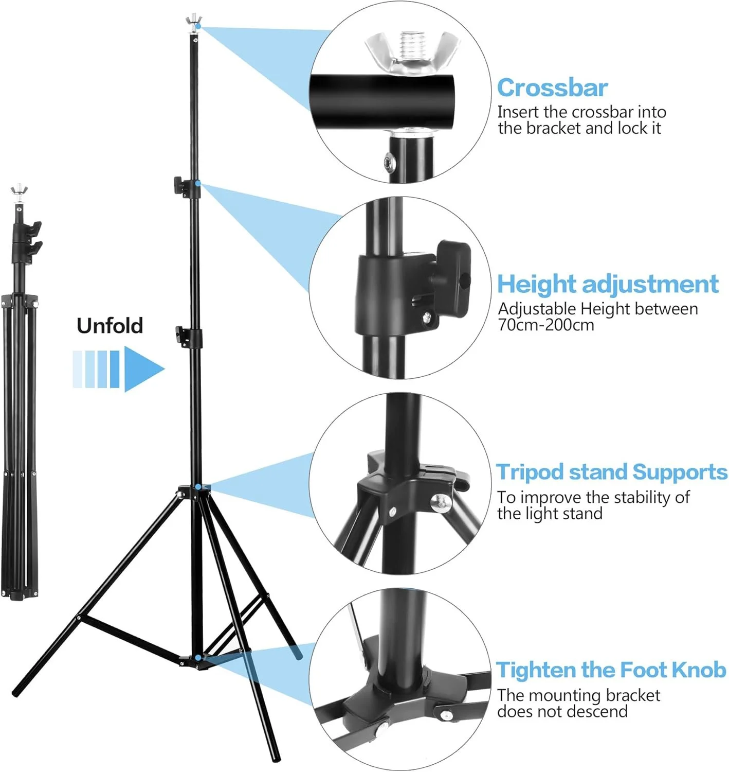 Стійка до банера Bonvvie / 2х3 м / Чорний, фото №4