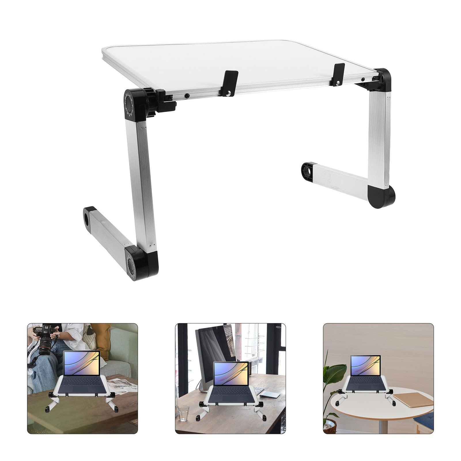 Підставка для ноутбука Регульована Складана для столу та дивана з покращеним охолодженням Сумісна з ноутбуками та планшетами Ергономічна, фото №8