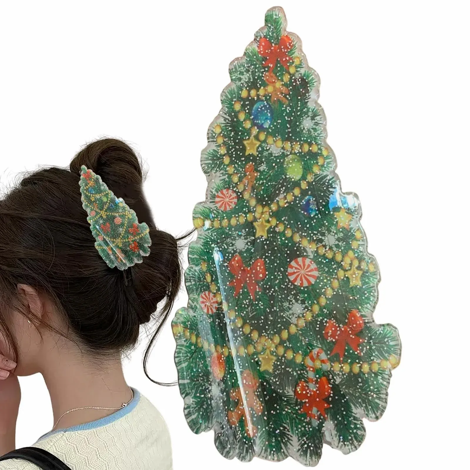 Заколка для волос Euyehn Рождественская мультяшная Заколка для волос Праздничные аксессуары для волос для красивых женщин для густых и тонких волос, фото №8 Заколка для волос Euyehn Рождественская мультяшная Заколка для волос Праздничные аксессуары для волос для красивых женщин для густых и тонких волос, фото №8
