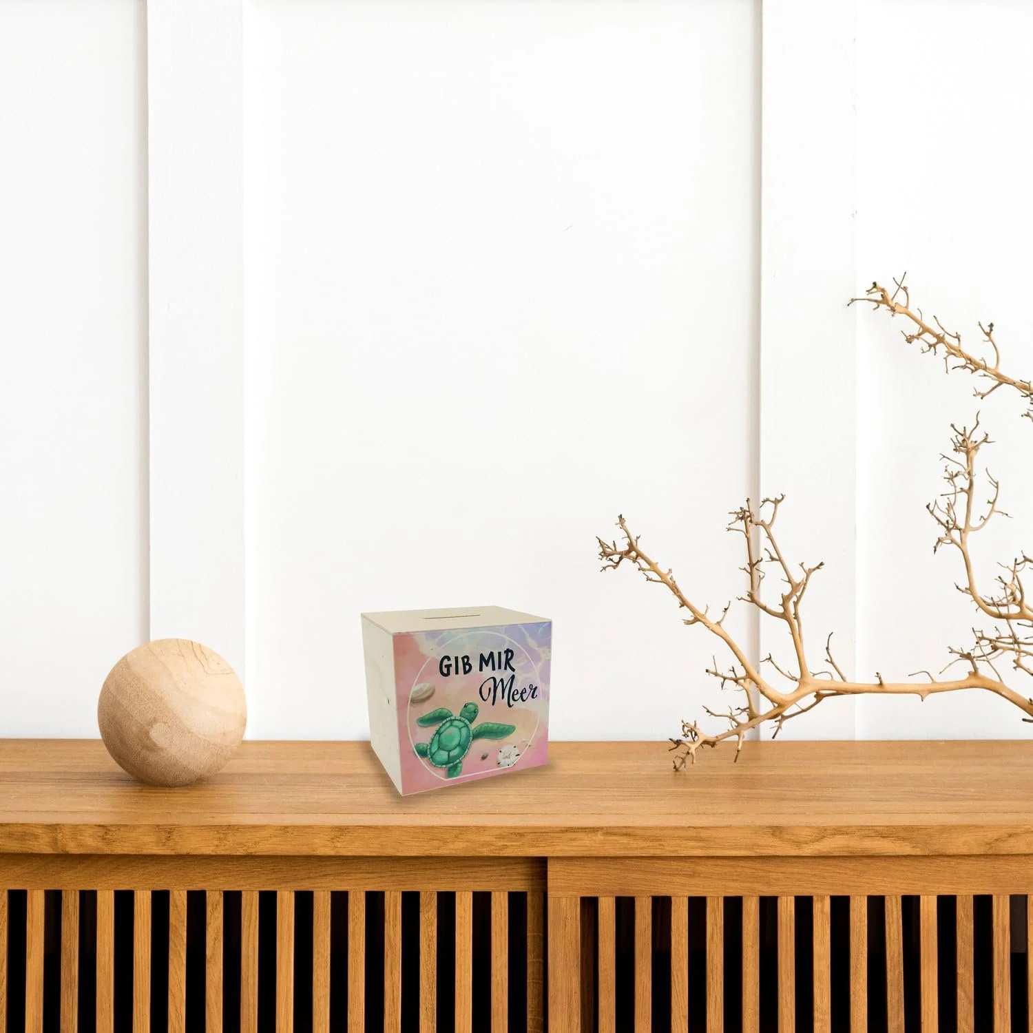 Скарбничка Gib Mir Sea дерев'яна з мотивом моря та черепахи, фото №4