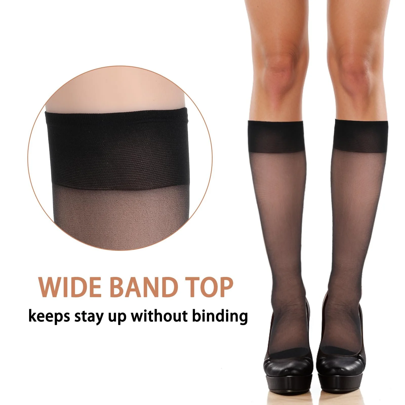 Жіночі шкарпетки до коліна (6 пар), фото №7