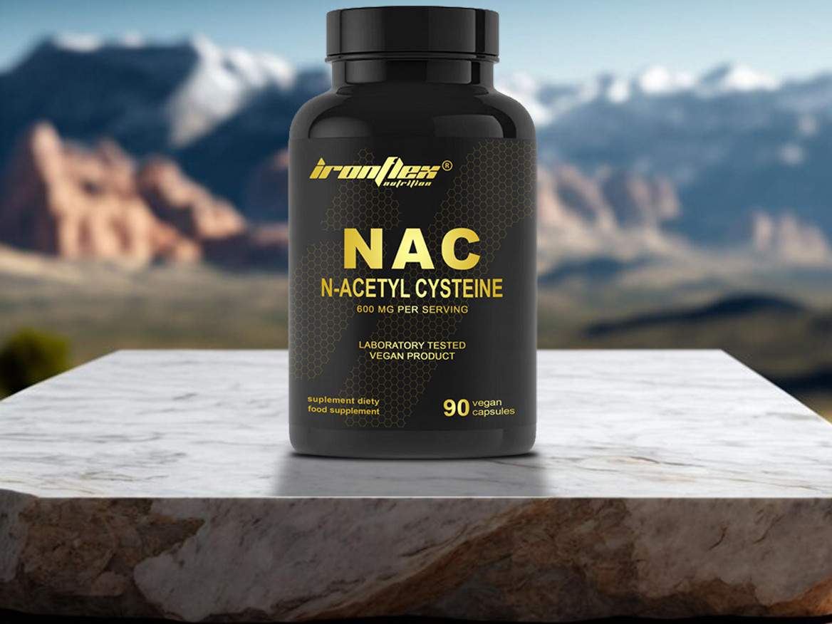 N-ацетил-L-цистеин Ironflex NAC 600 mg 90 caps, фото №4