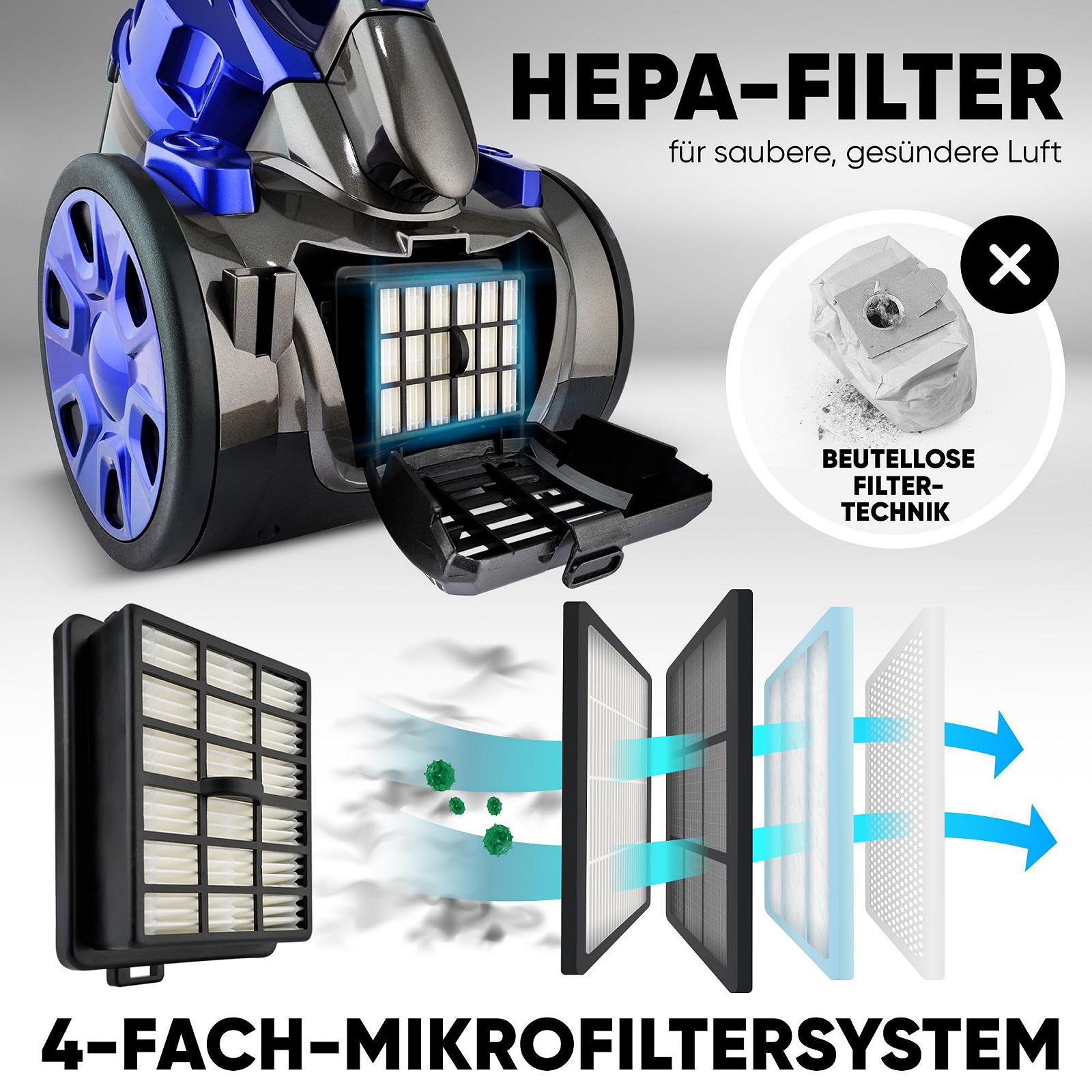 Пилосос Clatronic A BS 1308 700 Вт синій, фото №3 Пилосос Clatronic A BS 1308 700 Вт синій, фото №3