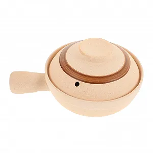 Кастрюля для тушения Керамическая Термостойкая с одной ручкой и крышкой - Фото 1