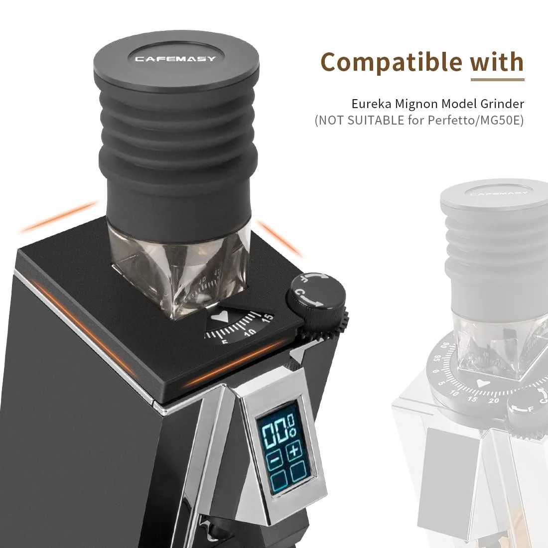 Кавомолка Eureka Mignon Регулювальне колесо налаштування помелу, фото №5