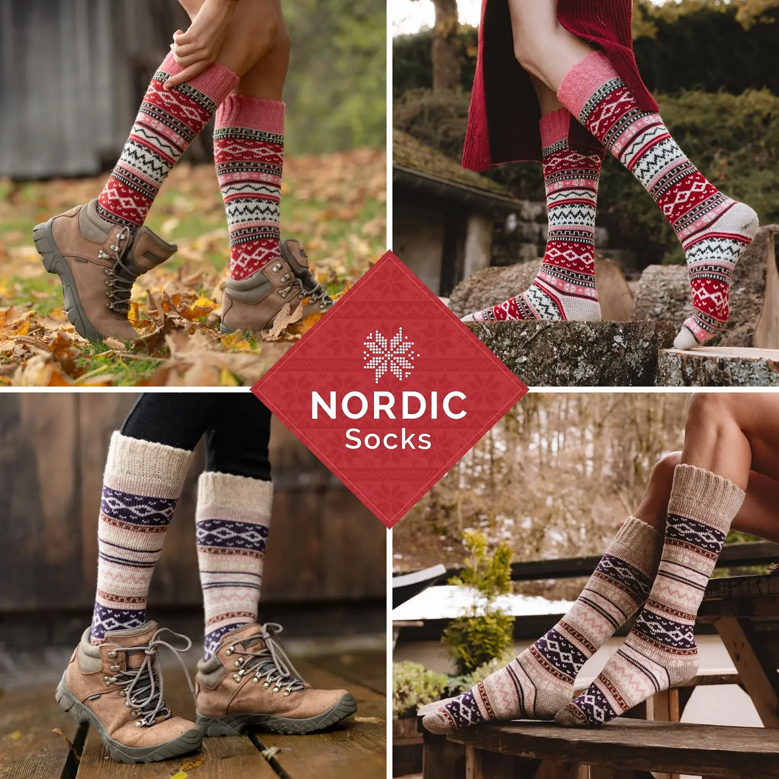 Шкарпетки NORDIC, 2 пари вовняних шкарпеток, фото №2