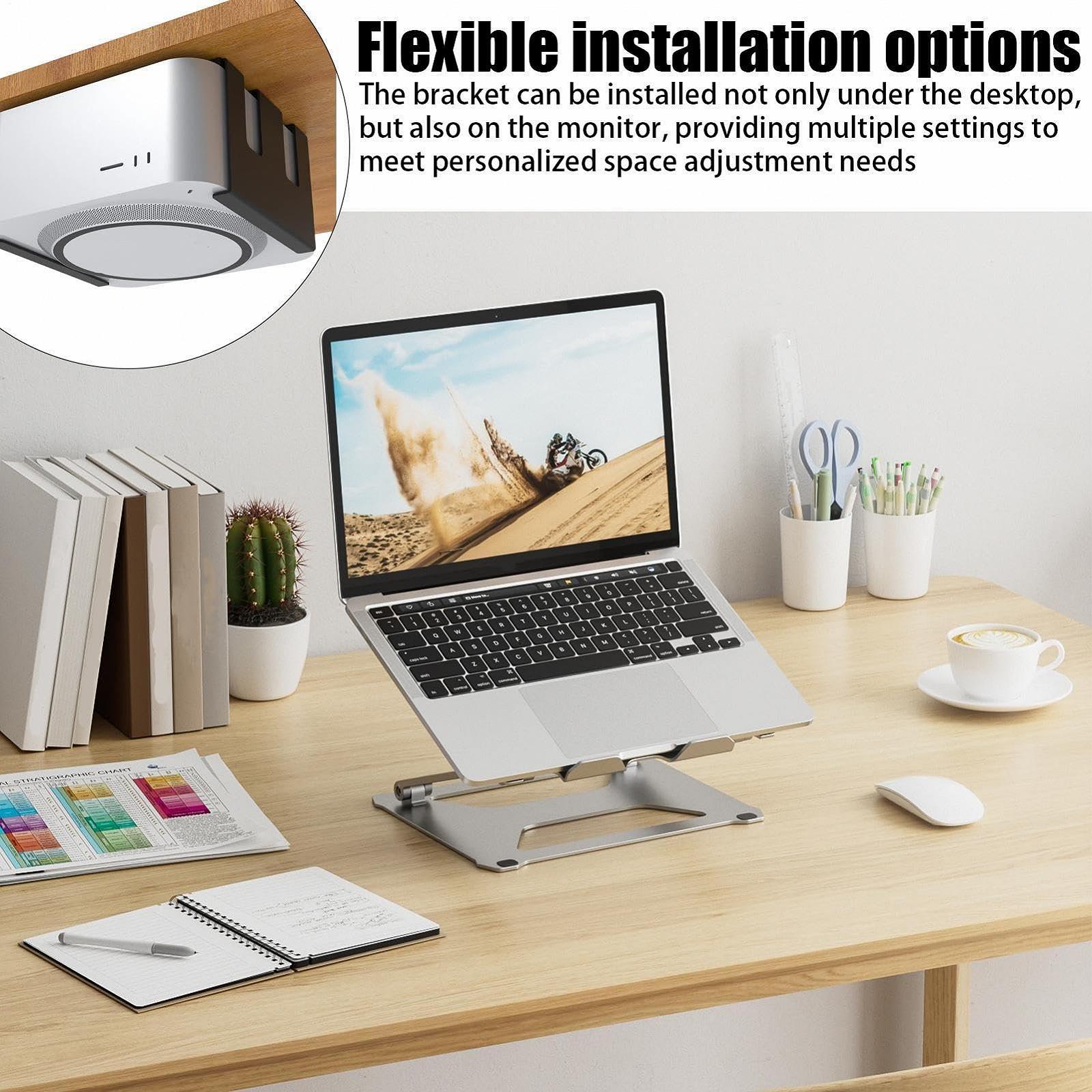 Подставка для ноутбука выдвижная для рабочего стола Компактная рабочая зона. Рама из сплава с гладкими направляющими, органайзер с охлаждающей поддержкой, фото №8 Подставка для ноутбука выдвижная для рабочего стола Компактная рабочая зона. Рама из сплава с гладкими направляющими, органайзер с охлаждающей поддержкой, фото №8