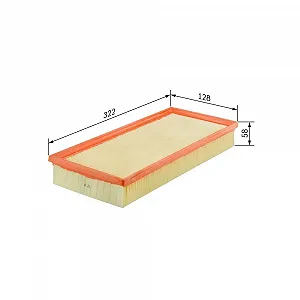 Повітряний фільтр BOSCH F 026 400 157 для AUDI VW - Фото 1