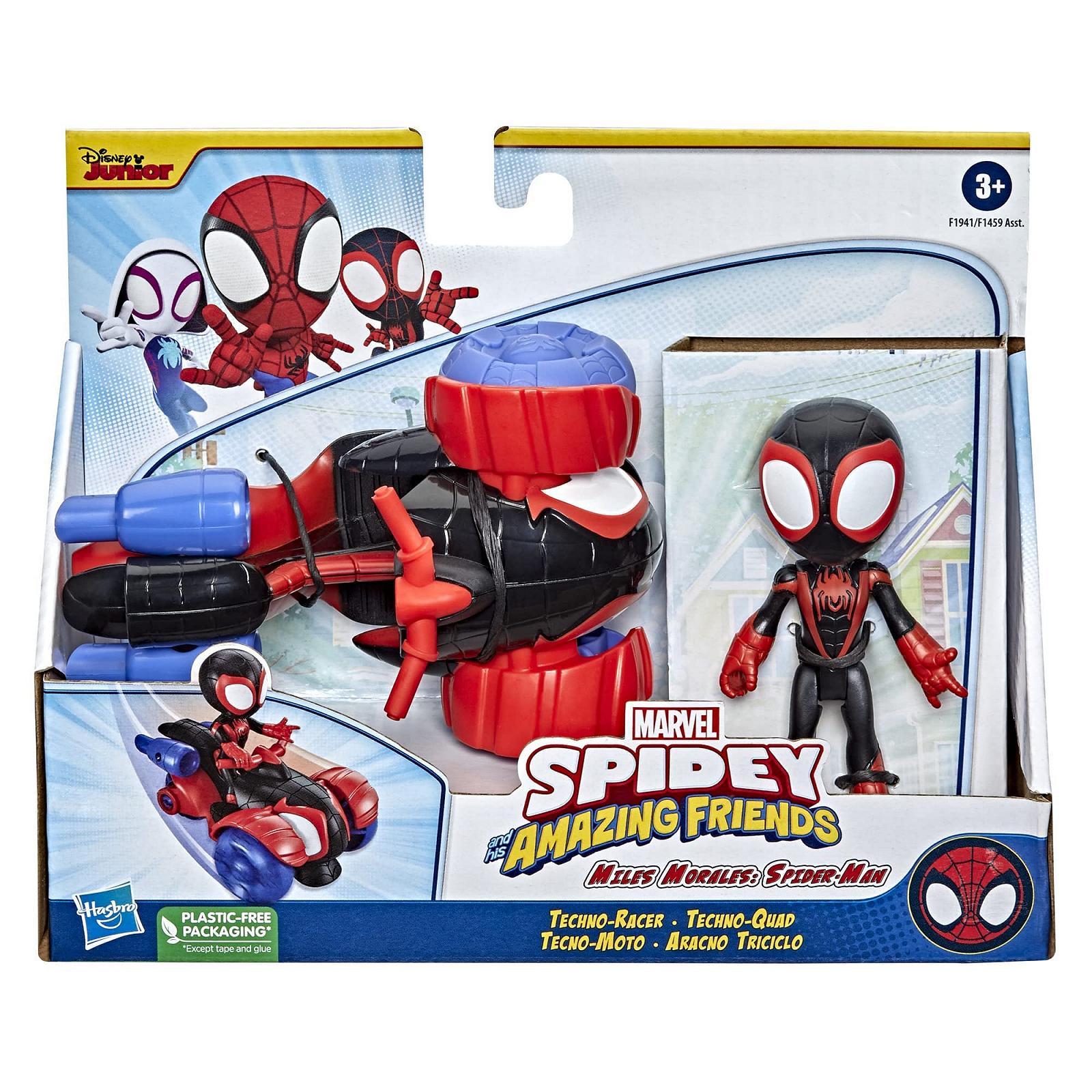 Фигурка Hasbro Spidey and his Amazing Friends Майлз Моралес и Техно-гонщик, разноцветный, фото №8