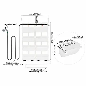 Подвесной вертикальный вазон Madelynn 67 x 18,6 x 93 см С дренажным шлангом и 8 горшками цена на synthetic.ua - Фото 1 Подвесной вертикальный вазон Madelynn 67 x 18,6 x 93 см С дренажным шлангом и 8 горшками synthetic.ua - Фото 1