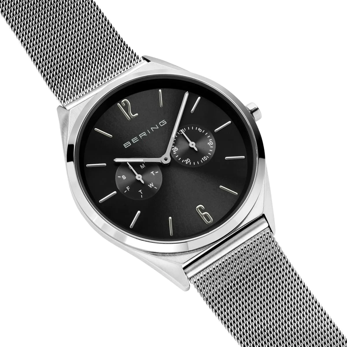 Унісекс годинник BERING 17140 40 мм, кварц, нержавіюча сталь, Sunray циферблат, міланський браслет, фото №3