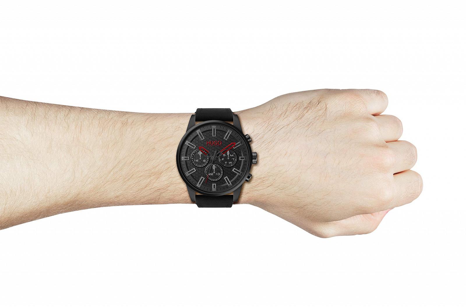 Годинник Кварцовий HUGO Multi Dial 1530149 Чорний, Ремінець, фото №5