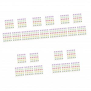 Прикраси Healeved, 125 шт, дизайн цукерок, різнокольорові та елегантні для творчого дизайну нігтів для любителів нейл-арту - Фото 1