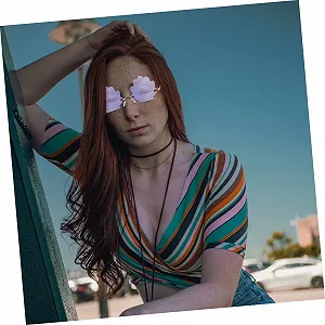 Забавні окуляри у формі мушлі Holibanna фіолетові synthetic.ua - Фото 1