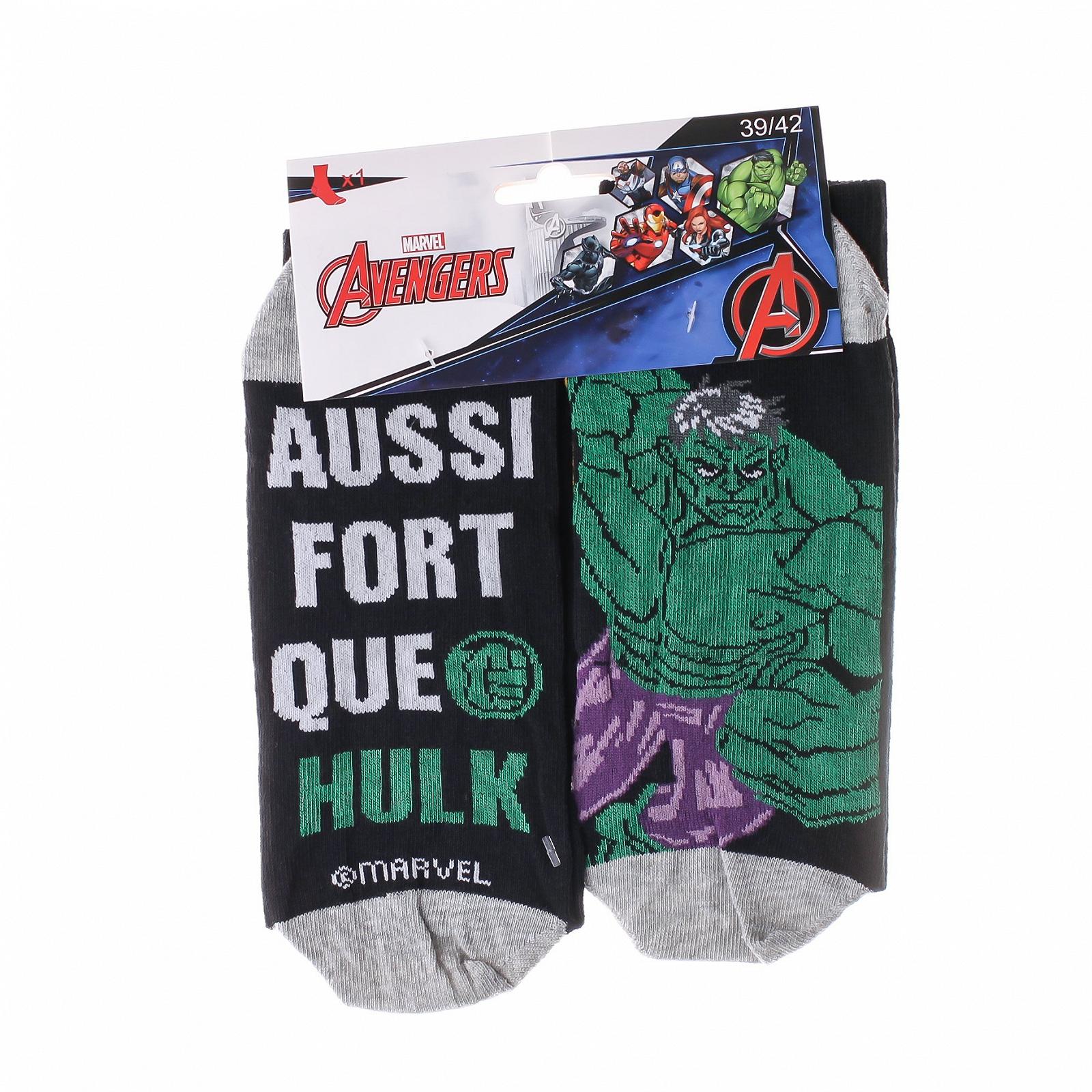 Шкарпетки Avengers HULK Чорний, Зелений 43-46, фото №2